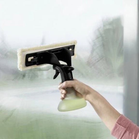 For Karcher WV1 WV2 WV5 Window Cleaner Spray Bottle Microfiber Cloth Mop(Gray)