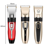 Puppy Shaver Pet Electric Shaver Cat Haircutter Set, Color: Red Standard