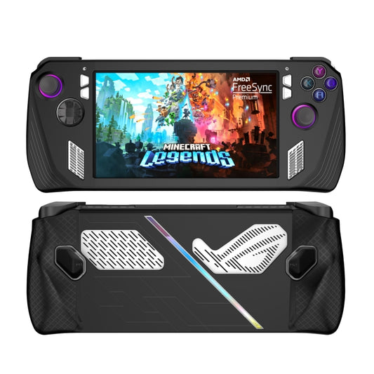 For ASUS ROG Ally Game Console Silicone Protective Cover Spray Oil Case(Black) - free shipping - PMC Jewellery - Order now!