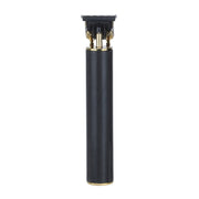 Hollow T-shape Ceramic Cutter Head USB Charging Engraving Electric Hair Clipper, Color: Black