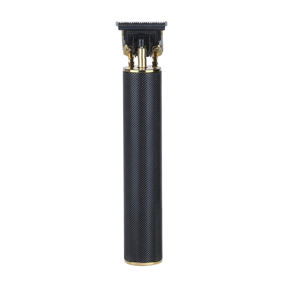 Hollow T-shape Ceramic Cutter Head USB Charging Engraving Electric Hair Clipper, Color: Black