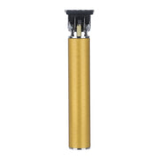 Hollow T-shape Ceramic Cutter Head USB Charging Engraving Electric Hair Clipper, Color: Gold