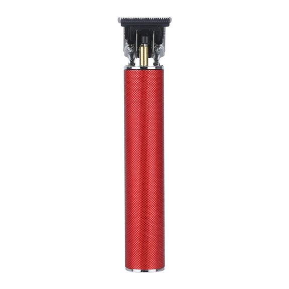 Hollow T-shape Ceramic Cutter Head USB Charging Engraving Electric Hair Clipper, Color: Red