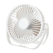 3-in-1 Electric Fan Wall Mounted Desktop Quiet Brushless Turbine Mini Fan, Style: Rechargeable(Black)
