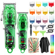 Haircutter Set Transparent Body Oil Head Electric Hair Clipper Men Home Electric Pusher(Earl Green) - free shipping - PMC TechLife - Order now!