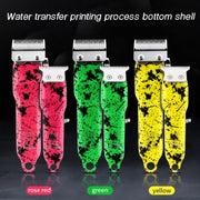 Haircutter Set Transparent Body Oil Head Electric Hair Clipper Men Home Electric Pusher(Scissors Green)