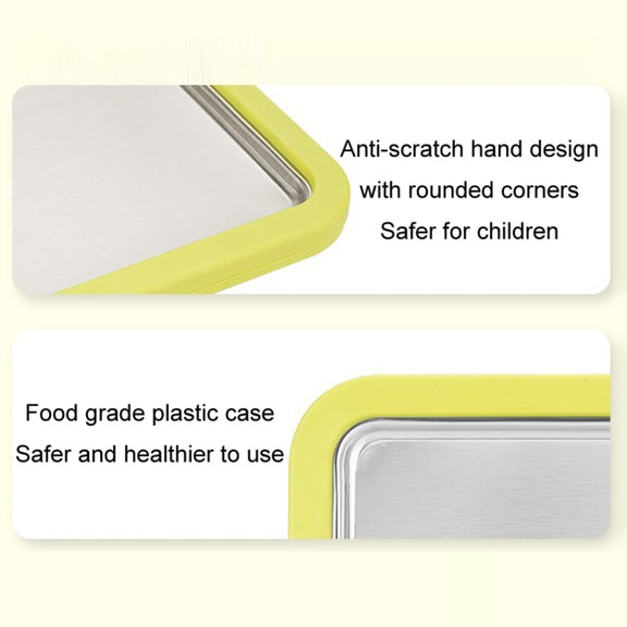 Mini Household Fried Yogurt Machine Children Homemade DIY Fried Ice Tray, Color: Stainless Steel Pink 22.5x17.5cm