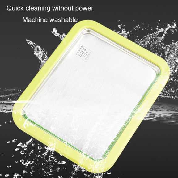 Mini Household Fried Yogurt Machine Children Homemade DIY Fried Ice Tray, Color: Aluminum Alloy White 22.5x17.5cm