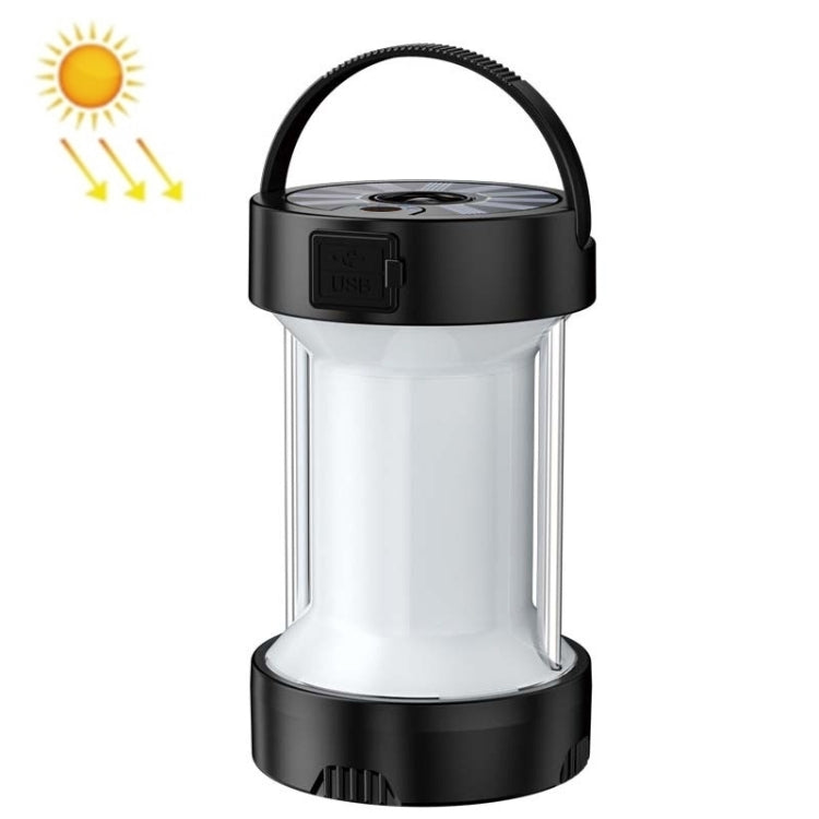 Camping Lantern Outdoor Solar Emergency Lights Multifunctional Tent Light(Black) - Camping Lighting by PMc TechLife | Online Shopping South Africa | PMc TechLife | Buy Now Pay Later Mobicred