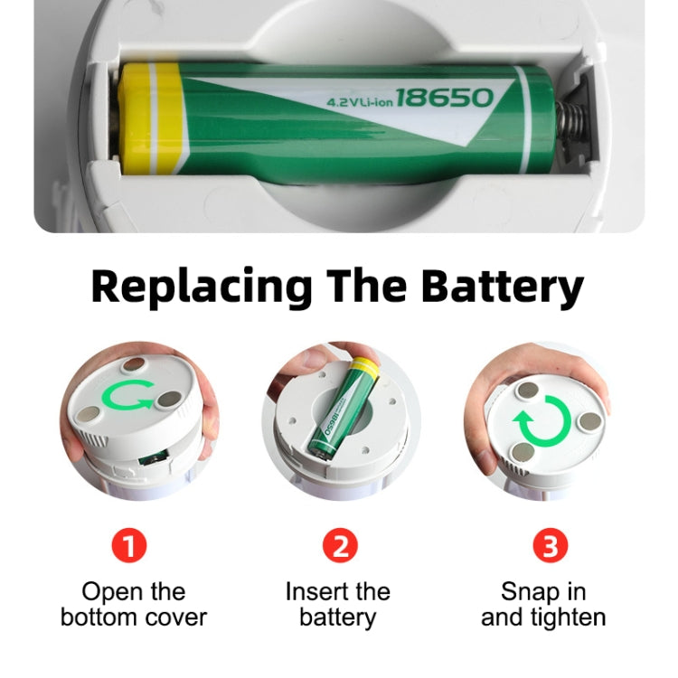 Camping Lantern Outdoor Solar Emergency Lights Multifunctional Tent Light(Hourglass White)
