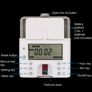 Anti-Corrosion Stainless Steel Panel LCD Digital Display Intelligent Automatic Fragrance Sprayer(Titanium Gold)