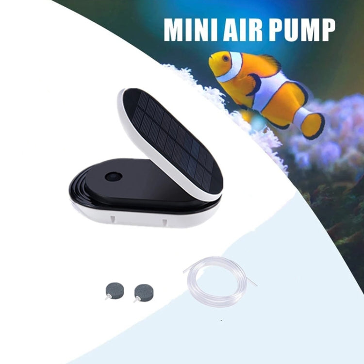 Outdoor Portable Solar Oxygen Pump Aquarium Flip Cover Solar Oxygen Pump(Black) - Air Pumps by PMC TechLife | Online Shopping South Africa | PMC TechLife | Buy Now Pay Later Mobicred