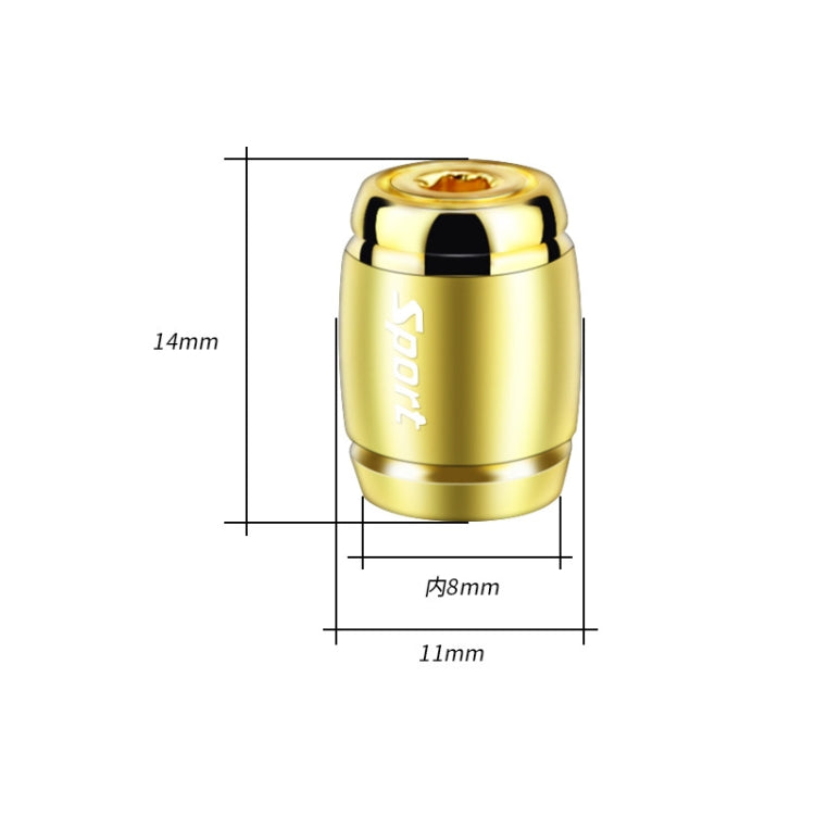 Automobile Valve Core Cap Tire Anti-deflation Valve Decoration(Gold) - Tire Valve Caps by PMC TechLife | Online Shopping South Africa | PMC TechLife | Buy Now Pay Later Mobicred