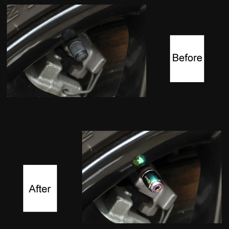 Automobile Valve Core Cap Tire Anti-deflation Valve Decoration(Titanium Black) - Tire Valve Caps by PMC TechLife | Online Shopping South Africa | PMC TechLife