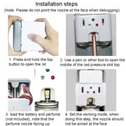 Automatic Light Sensor Spraying Machine Toilet Timed Fragrant Machine(White)