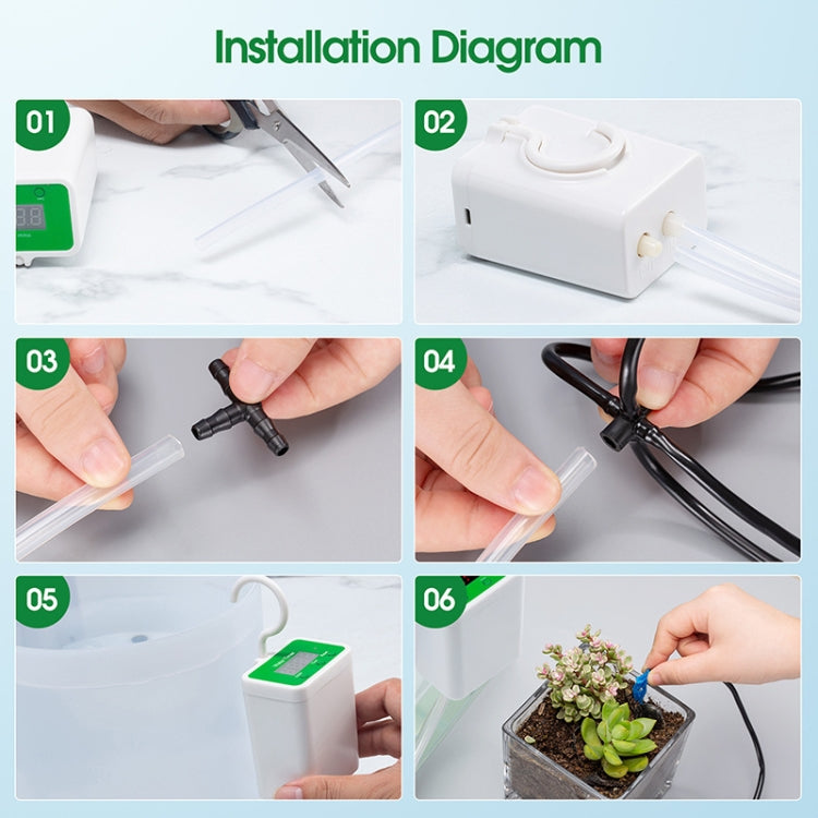 Household Intelligent Drip Irrigation Automatic Watering Timing Machine, Specification: Water 8 Potted Plants