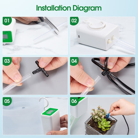 Household Intelligent Drip Irrigation Automatic Watering Timing Machine, Specification: Water 4 Potted Plants