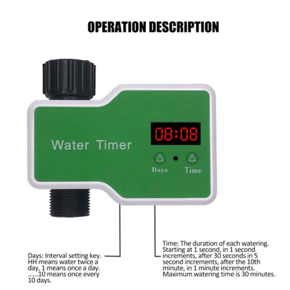Irrigation System Intelligent Controller Automatic Timed Watering Device, Specification: 2 Water Outlet