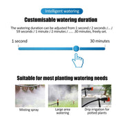 Irrigation System Intelligent Controller Automatic Timed Watering Device, Specification: 10m 10sets Ground Plug Dual-use Suit