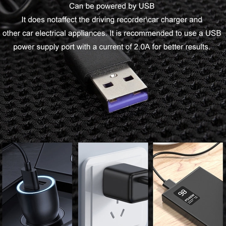 Multifunctional USB Fan Ventilation Heat Dissipation Car Seat Cushion(Red) - Seat Accessories by PMC TechLife | Online Shopping South Africa | PMC TechLife | Buy Now Pay Later Mobicred