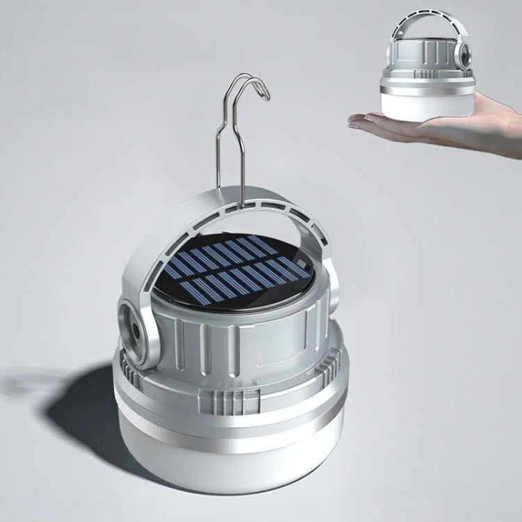 M10 Solar Tent Light With Portable Power Supply Handheld Camping Light Outdoor Vintage Mood Lights(Gray) - Camping Lighting by PMc TechLife | Online Shopping South Africa | PMc TechLife | Buy Now Pay Later Mobicred