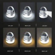 M10 Solar Tent Light With Portable Power Supply Handheld Camping Light Outdoor Vintage Mood Lights(Gray)