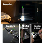 XHP50  Lamp Bead Super Bright LED Flashlight Telescopic Zoom Water-resistant Torch With Lampshade
