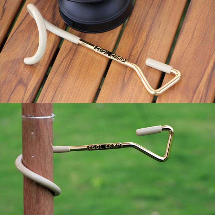 COOL CAMP Outdoor Canopy Pole Hook Portable Camping Light Hanger 33mm Khaki - Tents & Accessories by COOL CAMP | Online Shopping South Africa | PMC TechLife | Buy Now Pay Later Mobicred