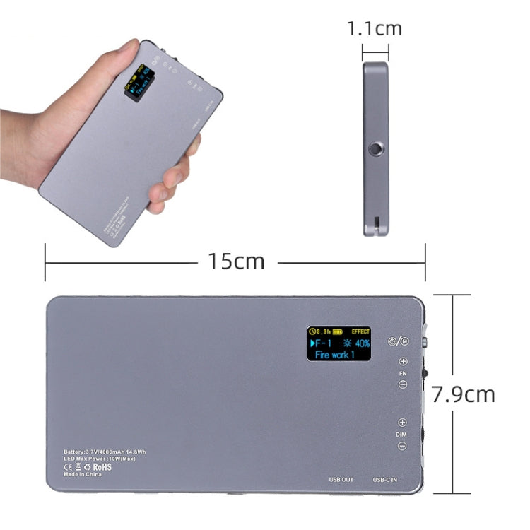 135 LEDs Live Fill Light Handheld Adjustable Photography Light Camera Pocket Light(Full-color RGB) -  by PMC TechLife | Online Shopping South Africa | PMC TechLife | Buy Now Pay Later Mobicred