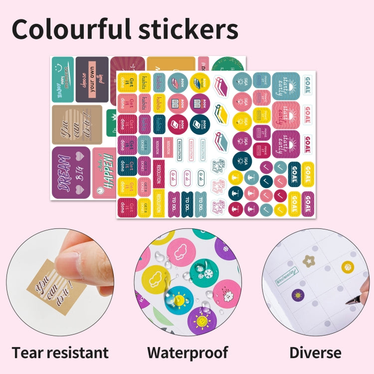 A5 Starry Sky Undated Planner Journal Financial Notebook(Purple) - Notebooks by PMC TechLife | Online Shopping South Africa | PMC TechLife | Buy Now Pay Later Mobicred