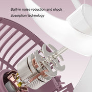 Dormitory Portable Animal Ear Desktop Electric Fan, Style: Directly Inserted Version Green