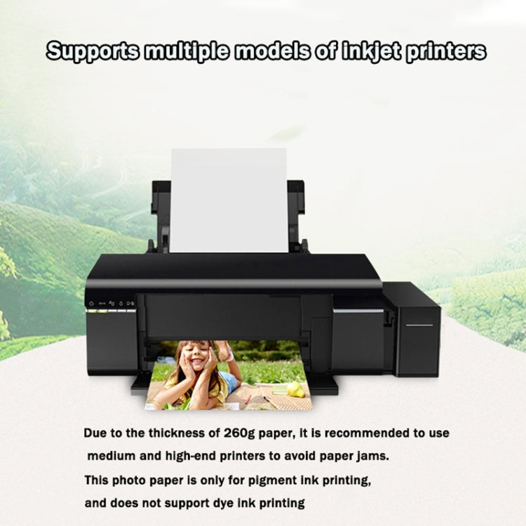 A3+ 20 Sheets 260g Water-resistant RC Photo Paper for Brother/Epson/Lenovo/HP/Canon Inkjet Printers(Fine Velvet)