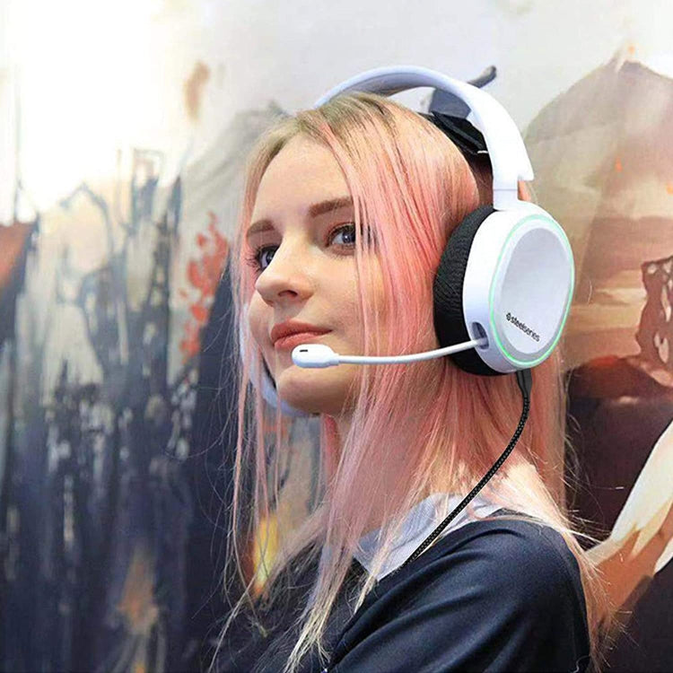 For SteelSeries Arctis 3 5 7 Pro Nylon Weaving Game Headset Cable(Black) - Headset Accessories by PMC TechLife | Online Shopping South Africa | PMC TechLife