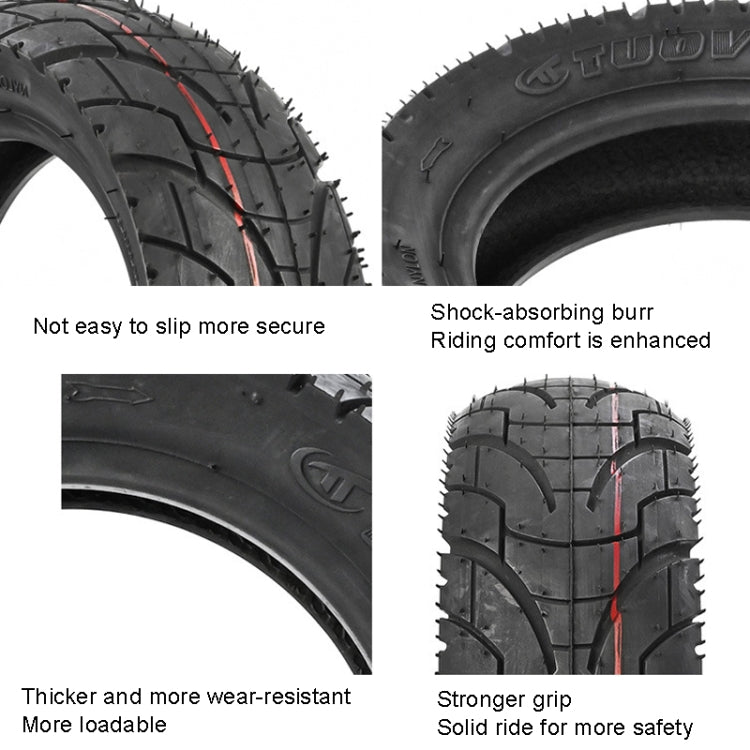 For KUGOO M4 TUOVT 80/65-6.5 10 inch Electric Skateboard Vacuum Explosion-Proof Outer Tire(Highway Tire) - free shipping - PMC Jewellery - Order now!