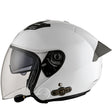 KUQIBAO Motorcycle Smart Bluetooth Sun Protection Double Lens Safety Helmet, Size: XL(White+Gray Tail) - free shipping - PMC TechLife - Order now!