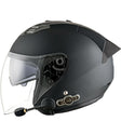 KUQIBAO Motorcycle Smart Bluetooth Sun Protection Double Lens Safety Helmet, Size: XXL(Matte Black+Black Tail) - Helmets by KUQIBAO | Online Shopping South Africa | PMC TechLife | Buy Now Pay Later Mobicred