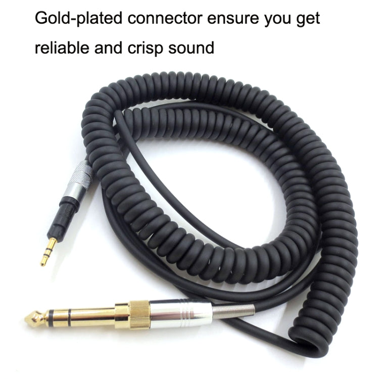 For ATH-M50X / M40X / M70X Spring Headset Audio Cable AUX 2.5mm Head - free shipping - PMC Jewellery - Order now!