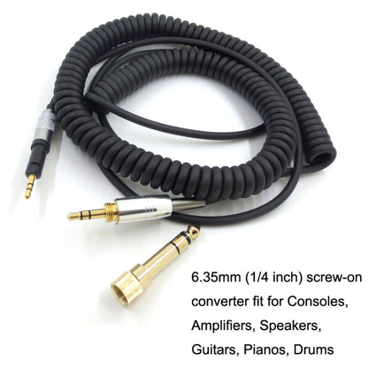 For ATH-M50X / M40X / M70X Spring Headset Audio Cable AUX 2.5mm Head - free shipping - PMC Jewellery - Order now!