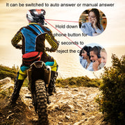 KUQIBAO Motorcycle Helmet Water-resistant Bluetooth-compatible Headset With Screen(Soft Microphone)