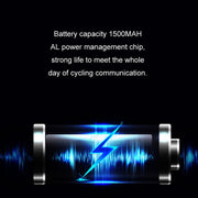 KUQIBAO Motorcycle Helmet Water-resistant Bluetooth-compatible Headset With Screen(Soft Microphone)