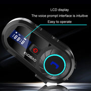 KUQIBAO Motorcycle Helmet Water-resistant Bluetooth-compatible Headset With Screen(Soft Microphone)