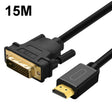 VEGGIEG HDMI To DVI Computer TV HD Monitor Converter Cable Can Interchangeable, Length: 15m - Cable by VEGGIEG | Online Shopping South Africa | PMC TechLife | Buy Now Pay Later Mobicred