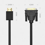 VEGGIEG HDMI To DVI Computer TV HD Monitor Converter Cable Can Interchangeable, Length: 15m