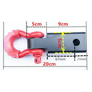 Solid Trailer Arm Off-Road Vehicle Rear Bumper Modified Traction Connector, Color: Red