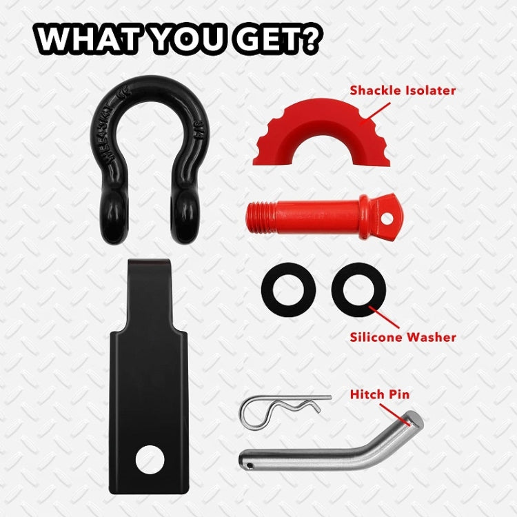 Solid Trailer Arm Off-Road Vehicle Rear Bumper Modified Traction Connector, Color: Black Yellow - free shipping - PMC TechLife - Order now!