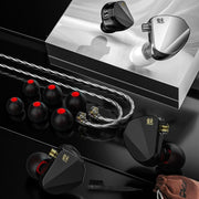CVJ In Ear Wired Adjustment Switch Earphone, Color: Silver