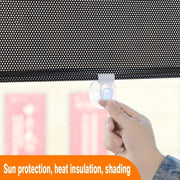 40x60cm Laser Silver Suction Cup Telescopic Car Sun Protection Blackout Curtain