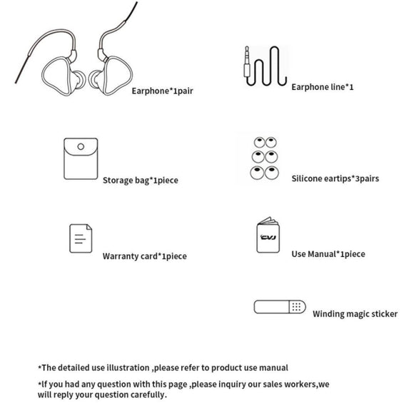 CVJ In-Ear Earplug Style Resin Interchangeable Cable Earphone, Style: Star Cloud