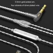 CVJ In-Ear Earplug Style Resin Interchangeable Cable Earphone, Style: Star Cloud