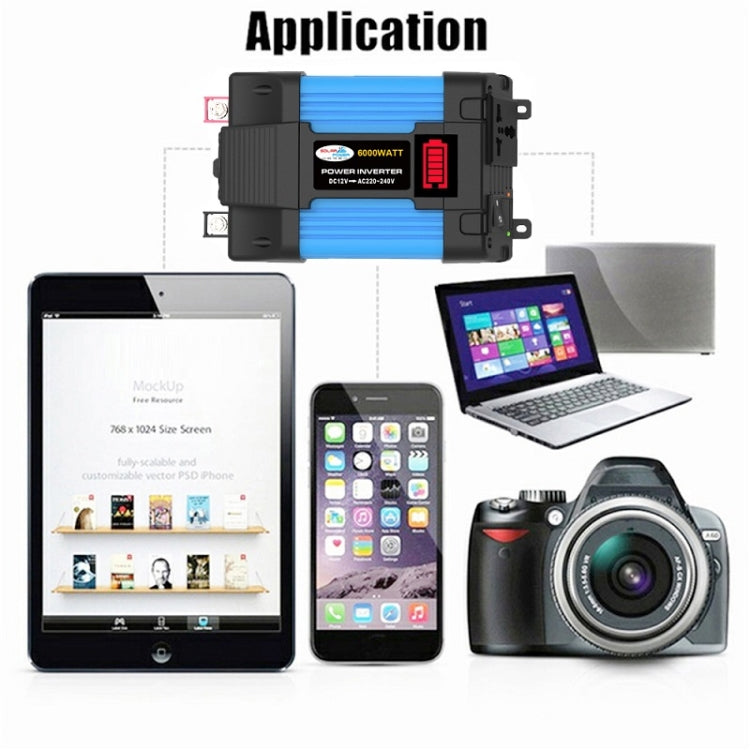 12V-220V 500W SOLIKE TECH Vehicle Inverter Sine Wave Convertor Auto Inverter - free shipping - PMC TechLife - Order now!